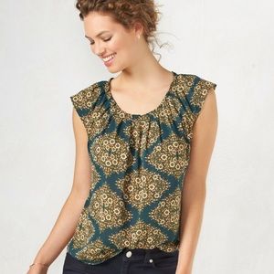 Lauren Conrad pleat neck blouse